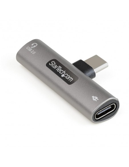Adaptador audio y carga usb tipo c startech macho - hembra