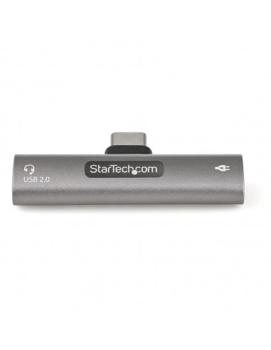 Adaptador audio y carga usb tipo c startech macho - hembra
