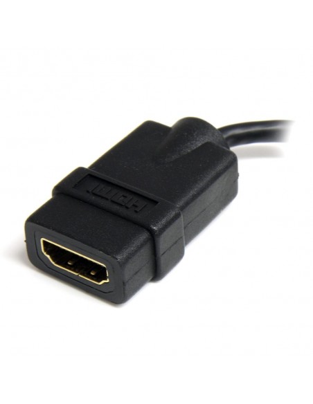 Cable micro hdmi a hdmi startech macho - hembra - negro Cable micro hdmi a hdmi startech macho - hembra - negro