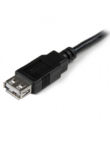 Cable usb tipo a startech 0.15m - macho - hembra - negro