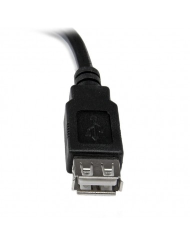 Cable usb tipo a startech 0.15m - macho - hembra - negro
