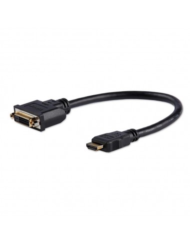 Cable hdmi a dvi - d startech 0.20m - macho - hembra - negro