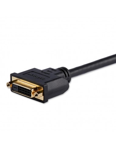 Cable hdmi a dvi - d startech 0.20m - macho - hembra - negro