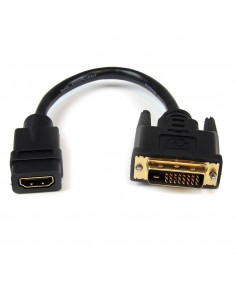 Cable dvi - d a hdmi startech 0.20m - macho - hembra - negro