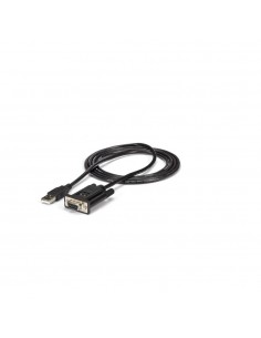 Cable usb tipo a a rs232 db9 startech 1.8m - macho - hembra - negro