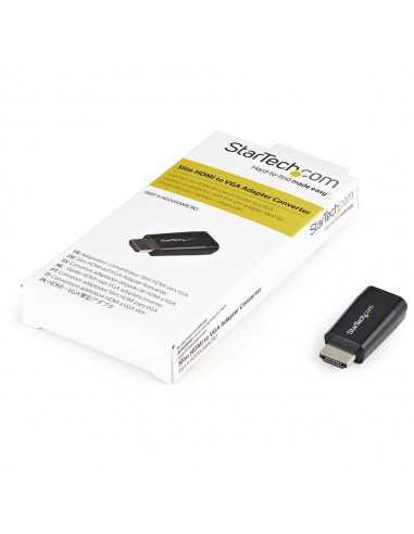 Adaptador hdmi a vga startech macho - hembra - negro