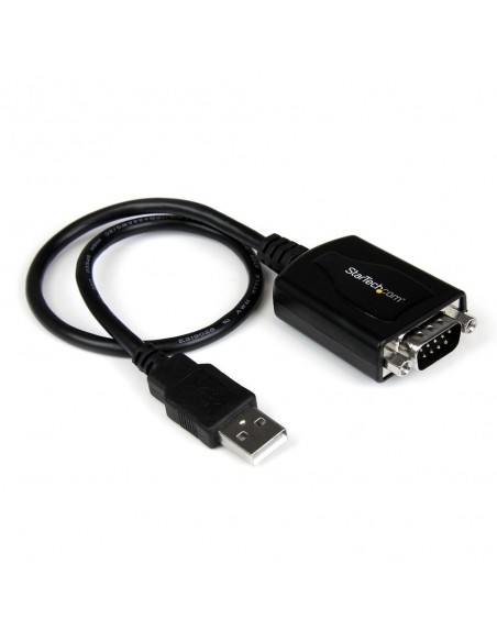 Cable usb tipo a a rs232 db9 startech 0.3m - macho - macho - negro