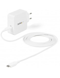 Cargador pared startech wch1ceu 60w 1x usb tipo c blanco + cable usb tipo c 2m