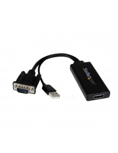 Adaptador vga a hdmi startech macho - hembra - negro + alimentacion usb