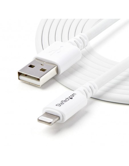 Cable lightning a usb tipo a startech 2m - macho - macho - blanco