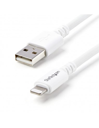 Cable lightning a usb tipo a startech 1m - macho - macho - blanco