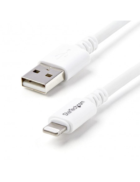 Cable lightning a usb tipo a startech 1m - macho - macho - blanco