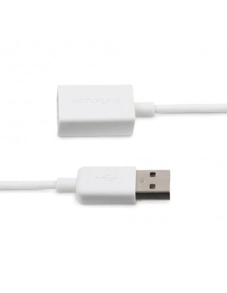 Cable usb tipo a startech 3m - macho - hembra - blanco