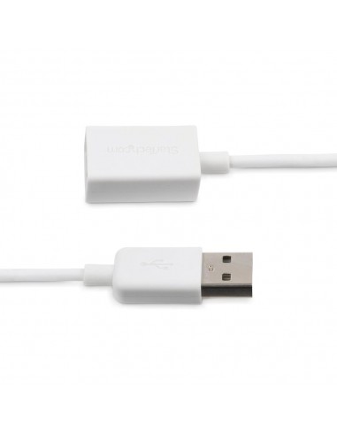 Cable usb tipo a startech 1m - macho - hembra - blanco