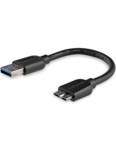 Cable usb tipo a a micro usb tipo b startech 0.15m - macho - macho - negro