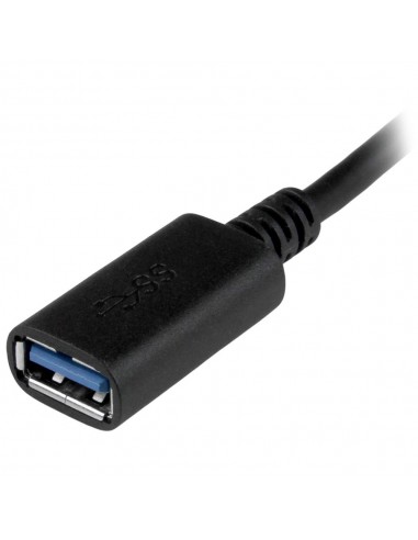 Cable usb tipo c a usb tipo a startech 0.15m - macho - hembra - negro