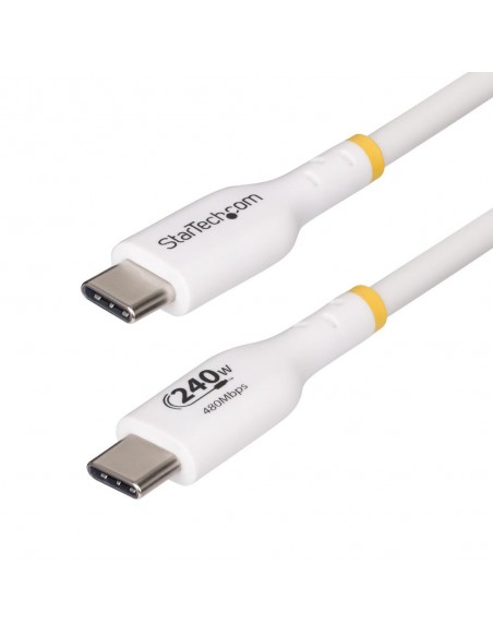 Cable usb tipo c startech 4m - macho - macho - blanco