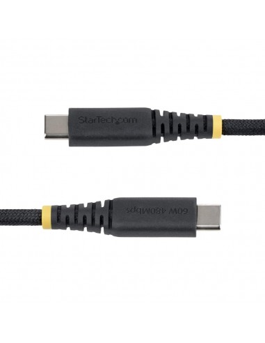 Cable usb tipo c startech 3m - macho - macho - negro trenzado