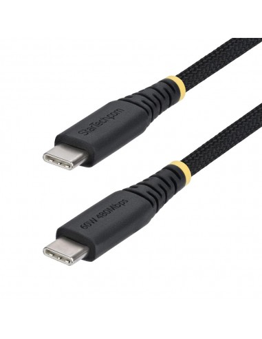 Cable usb tipo c startech 1m - macho - macho - negro trenzado