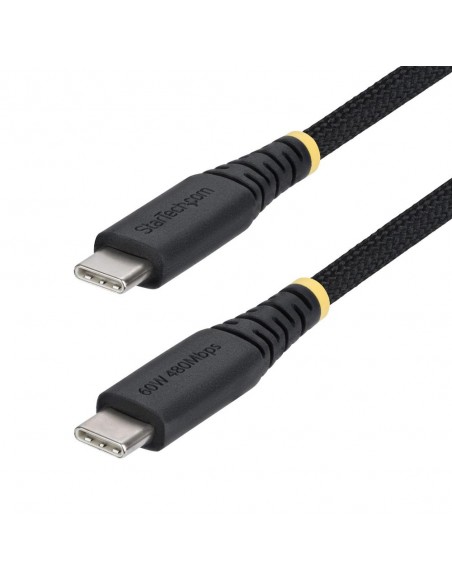 Cable usb tipo c startech 0.15m - macho - macho - negro trenzado