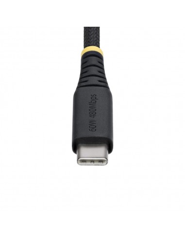 Cable usb tipo c startech 0.15m - macho - macho - negro trenzado