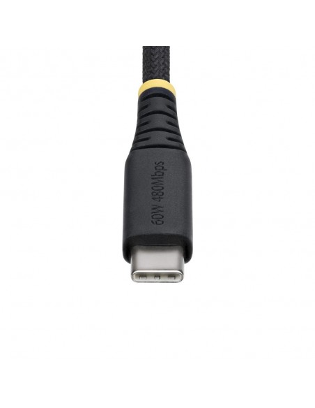 Cable usb tipo c startech 0.15m - macho - macho - negro trenzado Cable usb tipo c startech 0.15m - macho - macho - negro trenzado