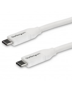 Cable usb tipo c startech 4m - macho - macho - blanco