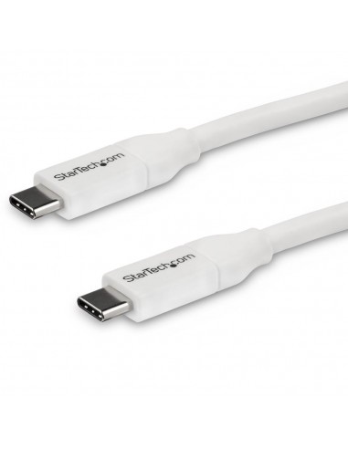 Cable usb tipo c startech 4m - macho - macho - blanco