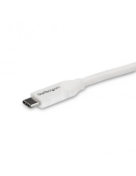 Cable usb tipo c startech 4m - macho - macho - blanco