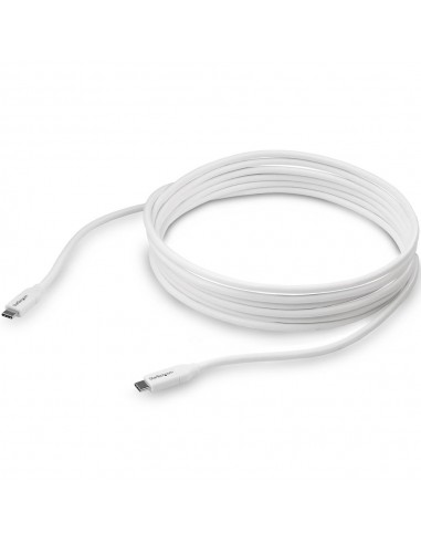 Cable usb tipo c startech 4m - macho - macho - blanco