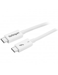 Cable usb tipo c startech 0.5m - macho - macho - blanco