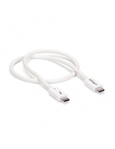 Cable usb tipo c startech 0.5m - macho - macho - blanco
