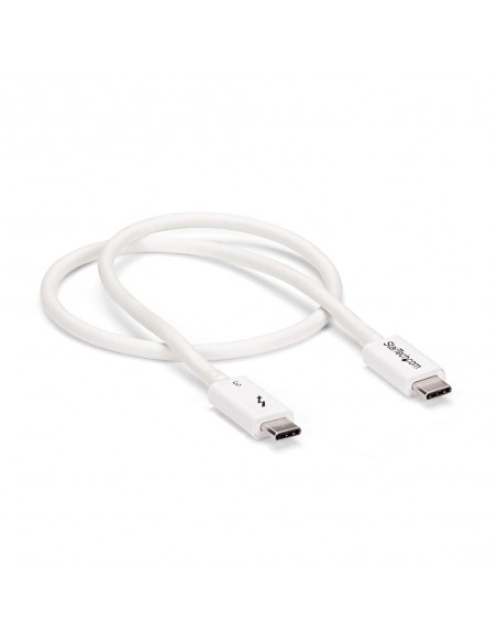 Cable usb tipo c startech 0.5m - macho - macho - blanco