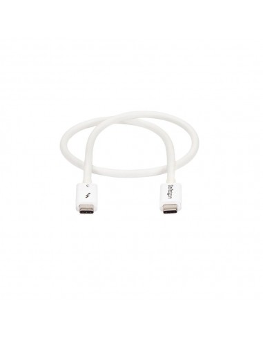 Cable usb tipo c startech 0.5m - macho - macho - blanco