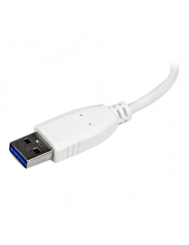 Hub startech usb tipo a 4 en 1 blanco