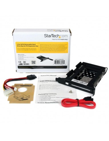 Bahia extraible para disco duro sata 2.5 pulgadas startech negro