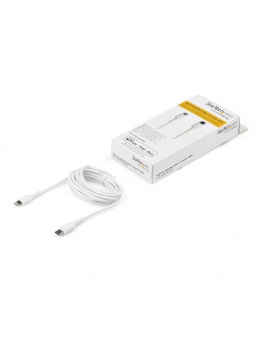 Cable lightning a usb tipo c startech 2m - macho - macho - blanco