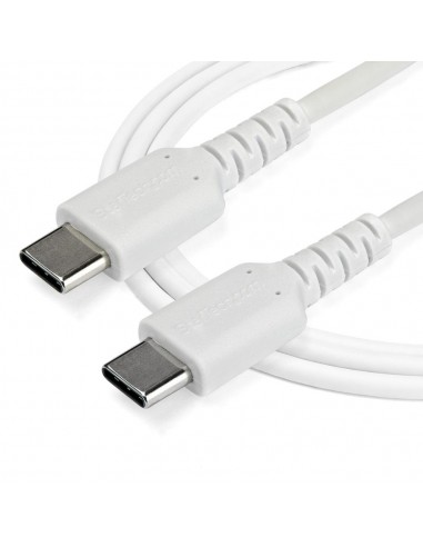 Cable usb tipo c startech 1m - macho - macho - blanco