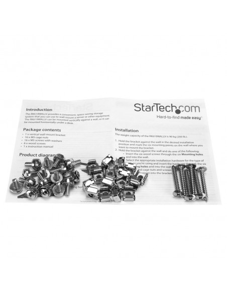 Soporte startech para rack 6u 19 pulgadas Soporte startech para rack 6u 19 pulgadas