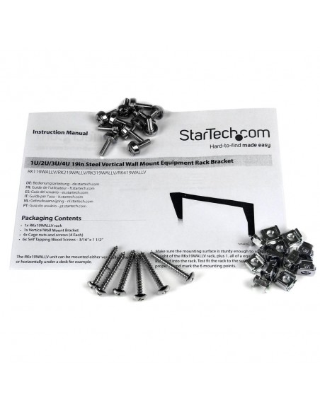 Soporte startech para rack 4u 19 pulgadas