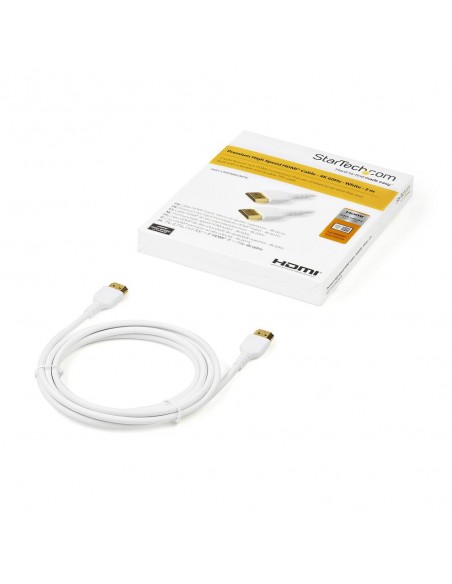 Cable hdmi 4k startech 2m - macho - macho - blanco