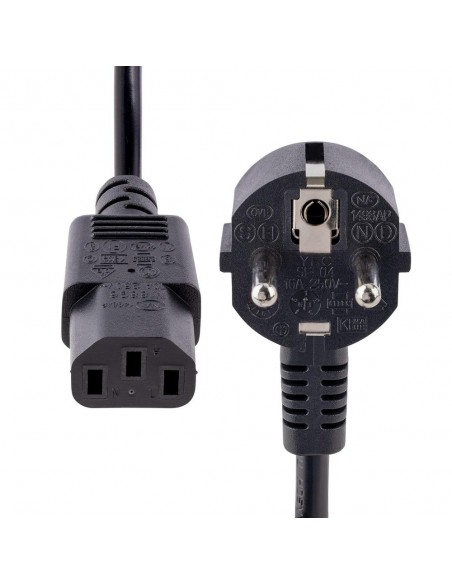 Cable schuko a c13 startech 2m - macho - hembra - negro Cable schuko a c13 startech 2m - macho - hembra - negro