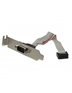 Placa para ranura serie m 9 pines startech a idc 10 pines macho - hembra