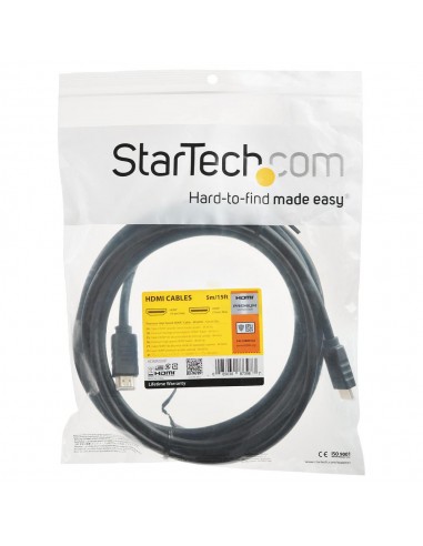 Cable hdmi 4k startech 5m - macho - macho - negro