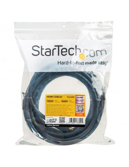 Cable hdmi 4k startech 7m - macho - macho - negro
