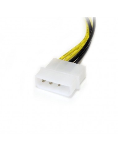 Cable 2x lp4 a pci express 8 pines startech 0.15m