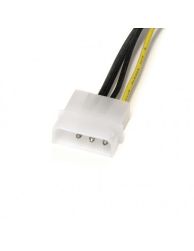 Cable 2x lp4 a pci express 8 pines startech 0.15m