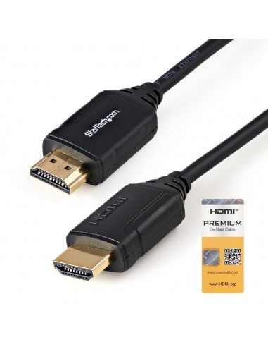 Cable hdmi 4k startech 0.5m - macho - macho - negro
