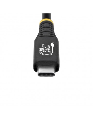 Cable usb tipo c staretch 2m - macho - macho - negro