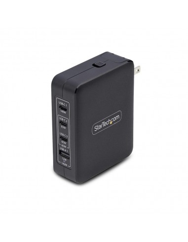 Cargador de pared para portatil gan startech 140w 4x usb tipo c